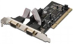 Digitus Karta rozszerzeń/Kontroler RS232 PCI, 2xDB9, Low Profile, Chipset (611953) - Kontrolery