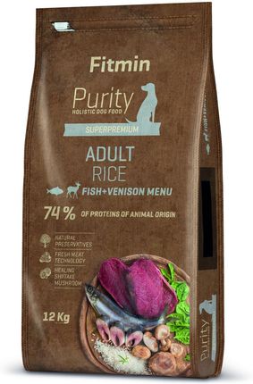 Fitmin Purity Rice Adult Fish&Venison 12Kg
