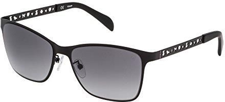 Amazon Tous damskie okulary przeciwsłoneczne sto333 – 570531, czarne (Semi/Matt Black), 57