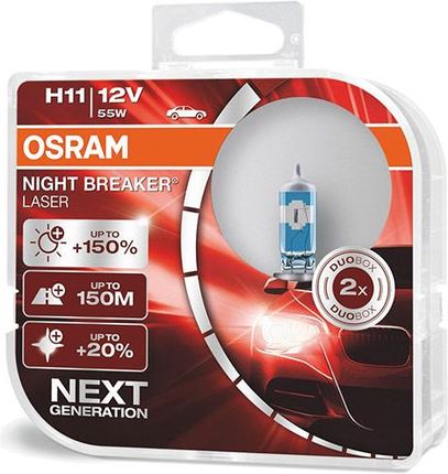 Osram H11 Night Breaker Laser + 150% DuoBox