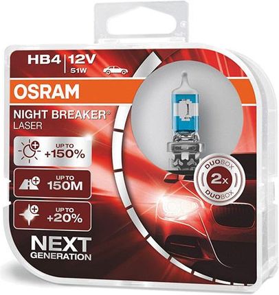 Osram HB4 Night Breaker Laser + 150% DuoBox