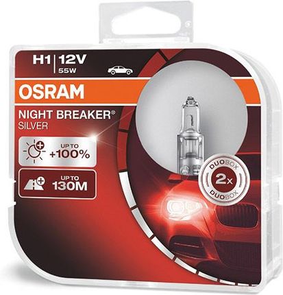 Osram H1 Night Breaker Silver + 100% DuoBox