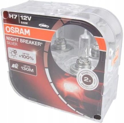 Żarowka samochodowa Osram H7 Night Breaker Silver + 100% DuoBox - Opinie i  ceny na