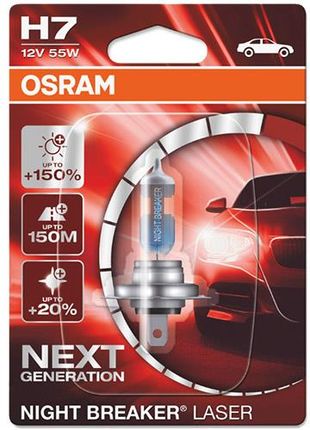 Osram H7 Night Breaker Laser + 150% Blister