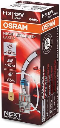 Osram H3 Night Breaker Laser + 150% Box