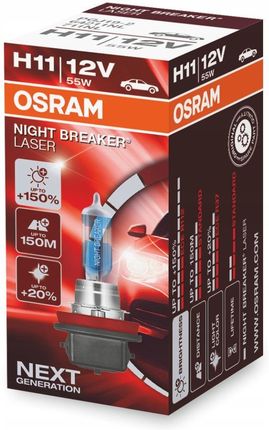 Osram H11 Night Breaker Laser + 150% Box