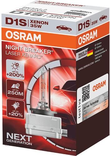 Żarowka samochodowa Osram D1S Xenarc Night Breaker Laser + 200% Box -  Opinie i ceny na