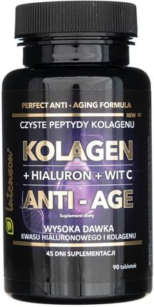 Intenson Kolagen Anti-age + Hialuron + Wit C 90tabl