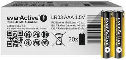 Everactive Baterie Alkaliczne Industrial Lr03/Aaa Karton (40 Szt.)