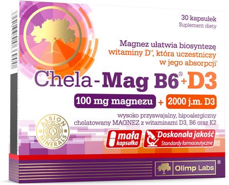 OLIMP CHELA-MAG B6 + D3 30 kaps