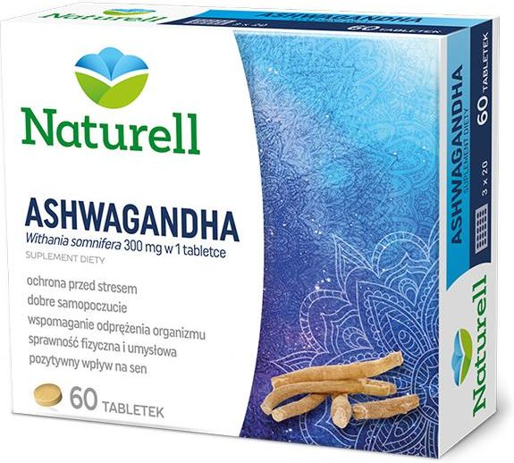 Naturell Ashwagandha 60 tabl. - zdjęcie 1 Naturell Ashwagandha 60 tabl.