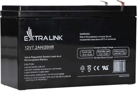 Extralink akumulator bezobsługowy AGM 12v 7,2ah 7ah EX6327