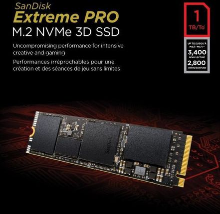 Dysk SSD SanDisk Extreme PRO 1TB M.2 PCIe 3.0 x4 (SDSSDXPM21T00G25
