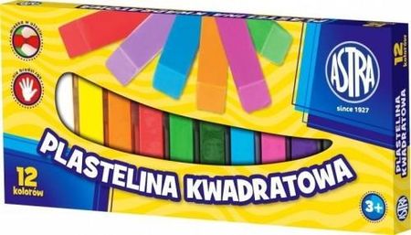 Astra Plastelina Kwadratowa 12 Kolorów