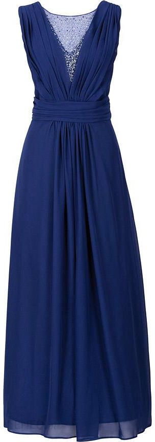 Długa sukienka niebieski 36 S 966079 bonprix - Ceny i opinie 