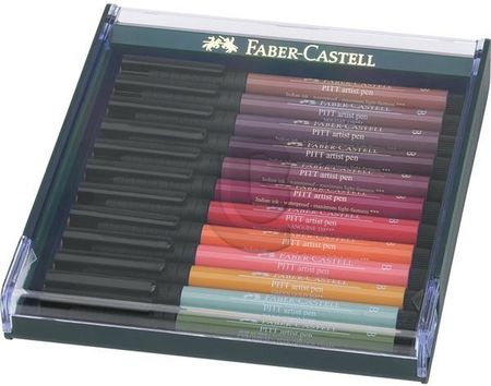 Faber Castell Zestaw 12 Pisaków Pitt Artist Pen Brush (Kolory Ziemi)