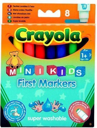 Crayola Flamastry Zmywalne Mini Kids 8 Kolorów