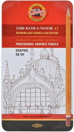 Koh-I-Noor Ołówek Grafitowy 1502/III 5B-5H (12Szt)