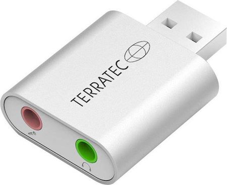 Karta dźwiękowa TerraTec 2x Jack 3.5mm Srebrna (4040895954480)
