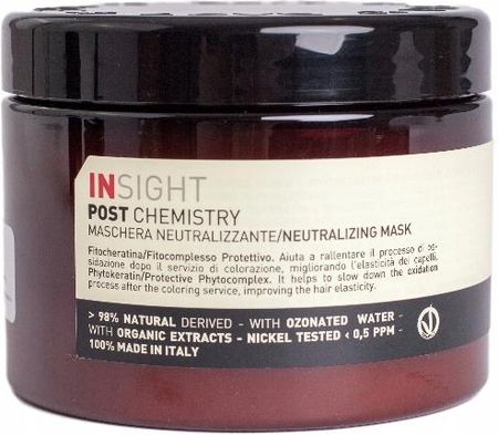 InSight Post Chemistry Neutralizing Mask Maska do pielęgnacji po zabiegach chemicznych 500ml
