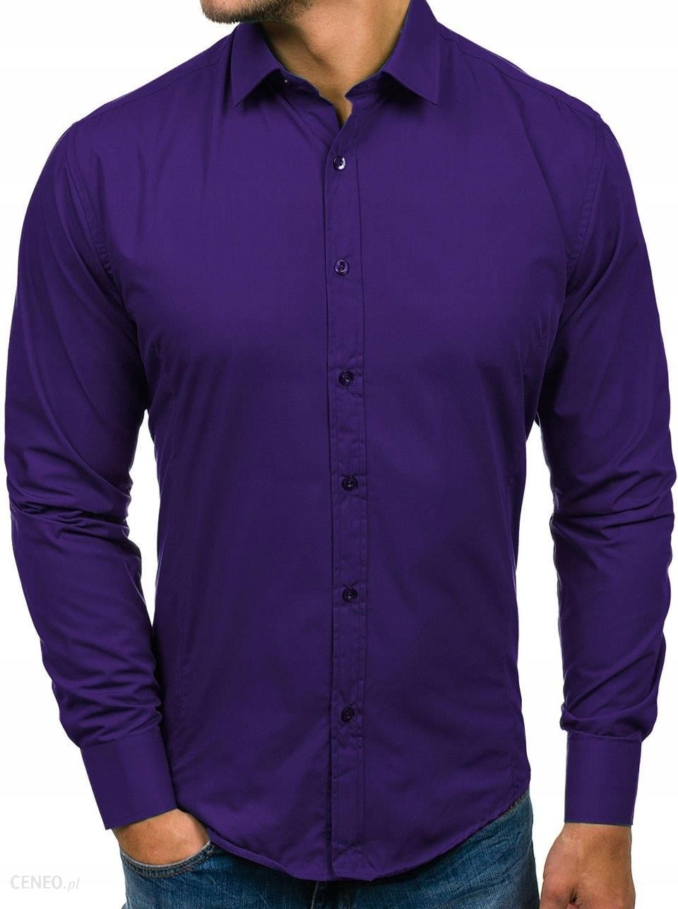 Фиолетовая мужская рубашка