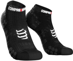 Compressport Pro Racing Socks V3 Run Low Czarne - Bielizna do biegania