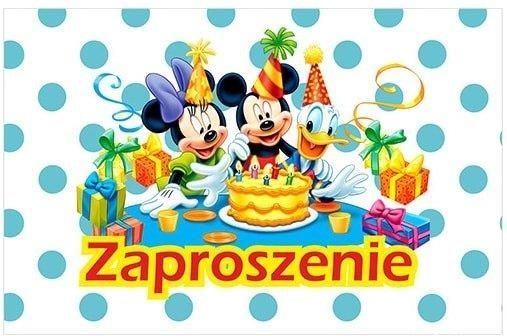 Mark Zaproszenie Urodzinowe Myszka Mickey 5szt Ceny I Opinie