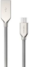 Natec microUSB BM-AM 2.0 1m Srebrny (NKA-1205)
