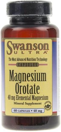 Swanson Orotan Magnezu 40mg 60 kaps