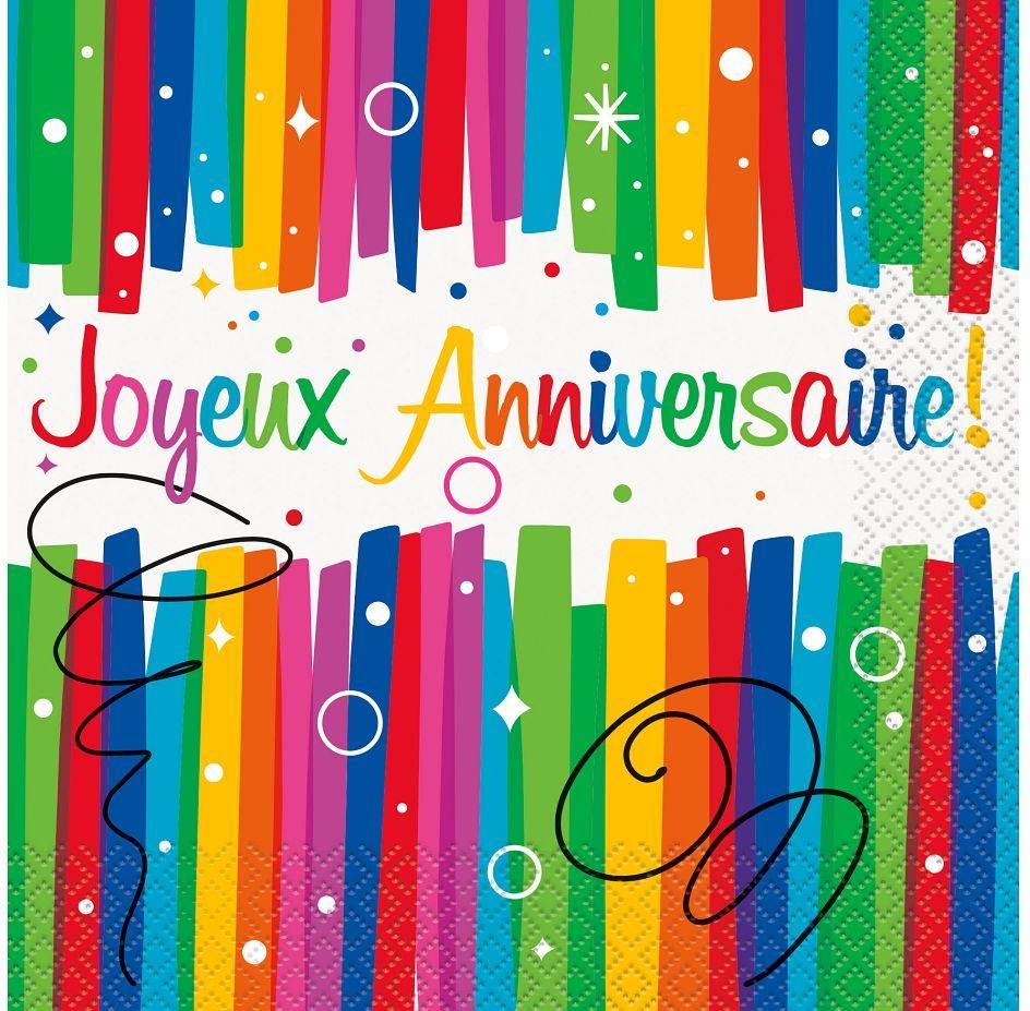Serwetki Papierowe Joyeux Anniversaire 16szt Ceny I Opinie Ceneo Pl