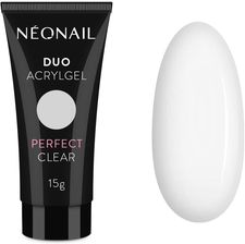 Zdjęcie NEONAIL Duo Acrylgel Żel do utwardzania i przedłużania paznokci Perfect Clear 15G - Pakość
