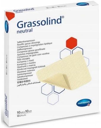 Paul Hartmann Opatrunek GRASSOLIND NEUTRAL z maścią sterylny 10cmx10cm 1 szt