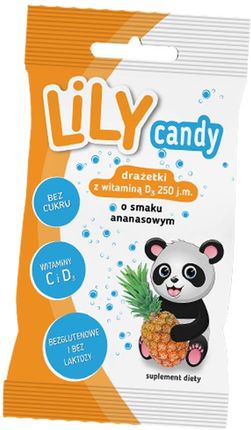 Lily Candy Drażetkiz Witaminą C I D3 Smak Ananasowy 40G