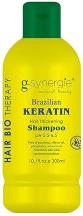 G Synergie Brazilian Keratin Szampon Zwiększający Objętość Włosów 300 ml