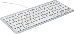 Klawiatura R-GO Tools Compact Keyboard (BE) white (RGOECBEW)