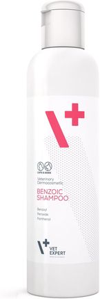 Vet Expert Benzoic Shampoo szampon dla psów i kotów do skóry przetłuszczającej 250ml