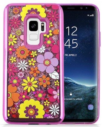 Zizo Liquid Glitter Star Case do Samsung Galaxy S9 Multiflowers (1GLST2SAMGS9MTFL)