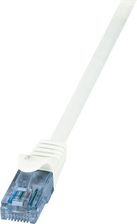 Zdjęcie LogiLink RJ-45/RJ-45, kat.6A, U/UTP, biały, 7.5m (CP3081U) - Ząbki