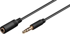 MicroConnect Minijack 3.5 - Minijack 3.5 1m Czarny (AUDLG1G)