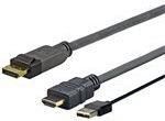 Kabel USB VivoLink Pro HDMI+USB to DP 2M - PROHDMIUSBDP2