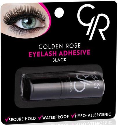Golden Rose Eyelash adhesive wodoodporny czarny klej do rzęs 3ml