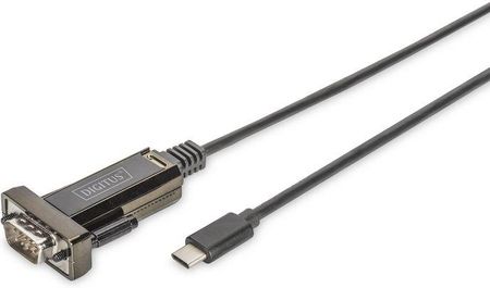 Adapter USB Digitus USB - D-SUB 25 Czarny (DA-70166)