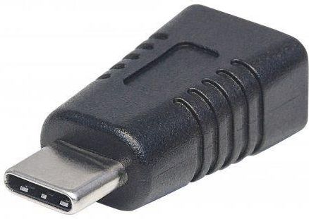 Adapter USB Manhattan USB-C - mini USB-B Czarny (354677)
