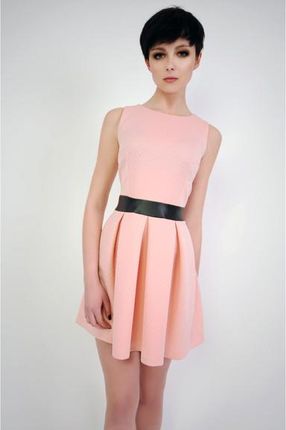 Vera Fashion Sukienka Madelaine w kolorze pudrowym