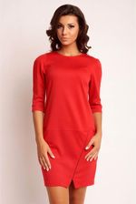 Vera Fashion Sukienka dzienna Elena Trimmed w kolorze czerwonym - Sukienki handmade