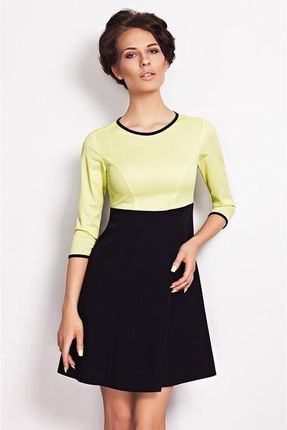 Vera Fashion Sukienka w kolorze limonki - Ruth