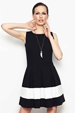 Vera Fashion Sukienka Elodie w kolorze czarny-ecru