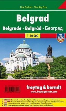 Mapa Belgrad 1:10 000 - Praca Zbiorowa