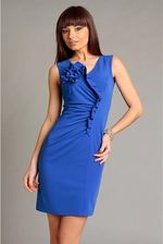 Vera Fashion Urocza sukienka w kolorze chabrowym - Chantale