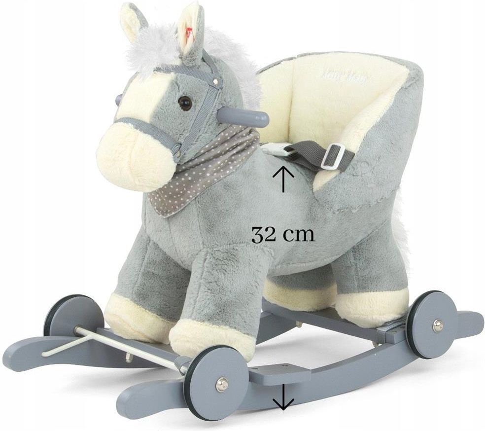 Milly Mally Koń Na Biegunach Polly Szary 4026 - zdjęcie 6 Milly Mally Koń Na Biegunach Polly Szary 4026